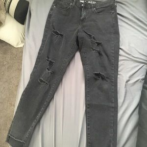 Mossimo high rise ripped skinny jeans
